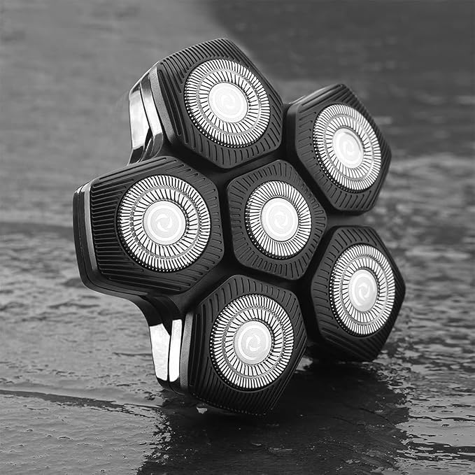 6 Blades Universal Magnetic Shaver Blades for Head Shaver and Other Brands Head Shaver