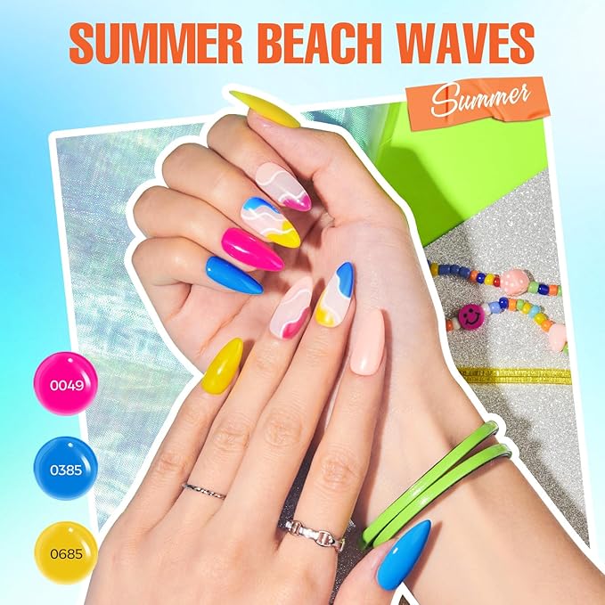 MEFA 60 Pcs Gel Nail Polish Kit with U V Light, 32 Colors All Seasons Soak Off Gel Polish Nail Set with Matte/Glossy Glitter Base Top Coat Manicure Tools Nails DIY Decorations Gifts for Women