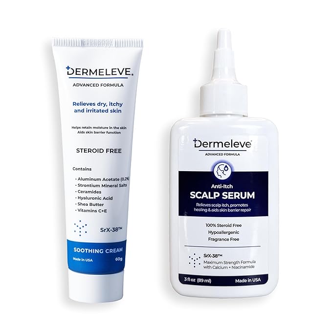 Dermeleve Itch-Free Bundle with 60g Cream and Scalp Serum (2 Items)