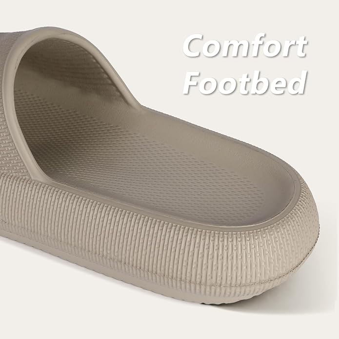 Menore Slippers for Women and Men Quick Drying, Parent-Child EVA Open Toe Soft Slippers, Non-Slip Soft Shower Spa Bath Pool Gym Beach House Sandals for Indoor & Outdoor