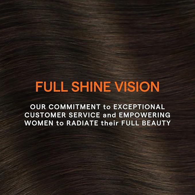 Full Shine Brown Human Hair Clip in Extensions Dark Brown Clip in Hair Extensions Real Human Hair Triple Weft Brunette Hair Extensions for Women Straight 14 Inch 7 Pcs 120 G