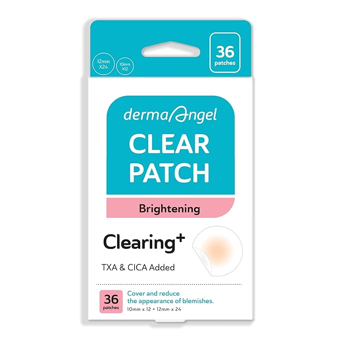 DERMA ANGEL Dark Spot Patches Blemish Patches with Hydrocolloid, TXA & CICA for Active Acne & Post-Inflammatory Dark Spots - Day and Night Use - UPGRADED (Post Acne - 36 Count - 2 Size)