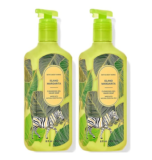Bath & Body Works Island Margarita Hand Soap, Cleansing Gel, 8 Fl Oz (Pack of 2) (Island Margarita)