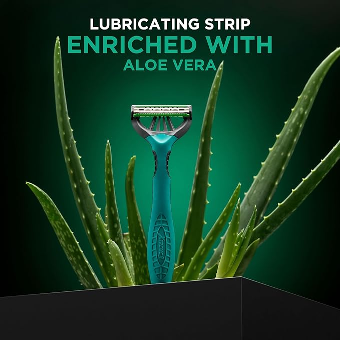 Wilkinson Sword Xtreme 3 Sensitive, Pack of 8 + 4 Disposable Razors with a Lubricating Band of Vitamin E and Aloe Vera, Optimal for Facial Care and Softness