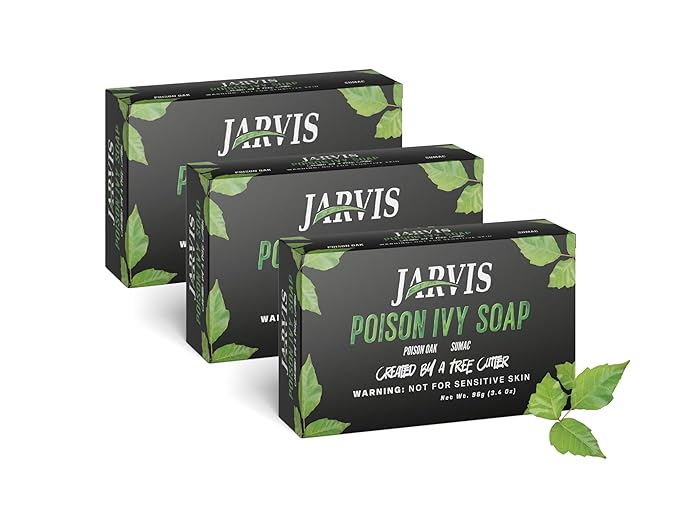 Poison Ivy Soap Bar | Treatment for Poison Ivy, Oak & Sumac | Fast Itch Relief and Soothing of Rashes, Redness & Inflammation | Simple Skin Care Ingredients | 3 pack | 3.4 Ounces (3)