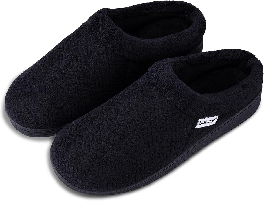 isotoner Women's Diamond Microterry Gemma Clog Slipper