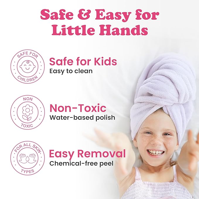 Glow in Dark Kids Spa Day Kit for Girls - 42+ Piece Set Waterfall Foot Spa - Perfect Spa Kit for Girls, Fun Pedicure and Party Supplies, Ideal for Girls Ages 6 7 8 9 10-12