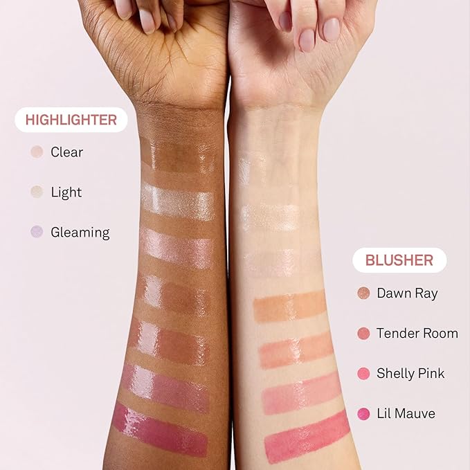 hince True Dimension Radiance Balm 10g - Shimmer Glow Face Highlighter Stick, Translucent Colors, Cream Blush Stick, Glass Skin in a Balm, Korean Beauty, Natural Makeup (TENDER ROOM, TP003)