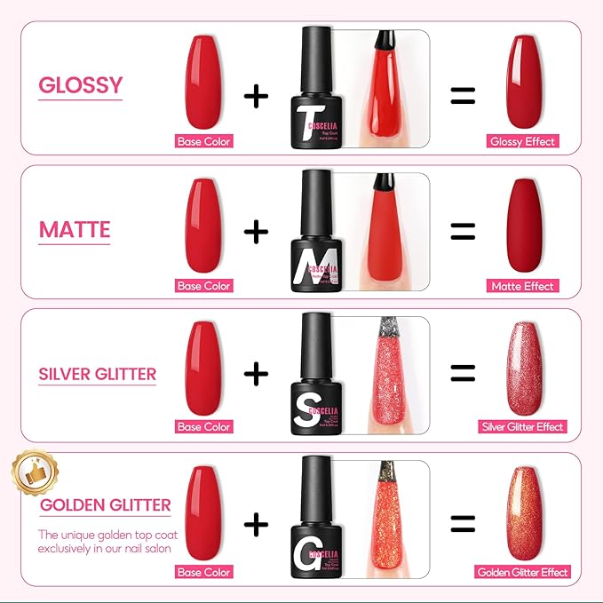 COSCELIA Gel Nail Polish Kit with U V Light Starter Kit and Drill 15 Colors Gel Polish 3 Colors Poly Extension Nail 5pcs Top Base Coat Nail Rhinestone Nail Manicure Kit Gifts for Women