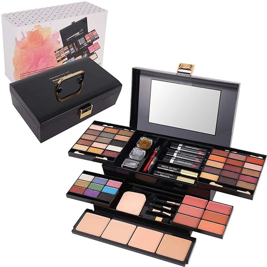 58 colors Professional Makeup Kit for Women, All In One Full Makeup Gift Set for Women Girls Beginner with Eye Shadow Blush, Lipstick, Compact Powder, Mascara, Eyeliner, Lip Liner, Eyebrow Pencil,