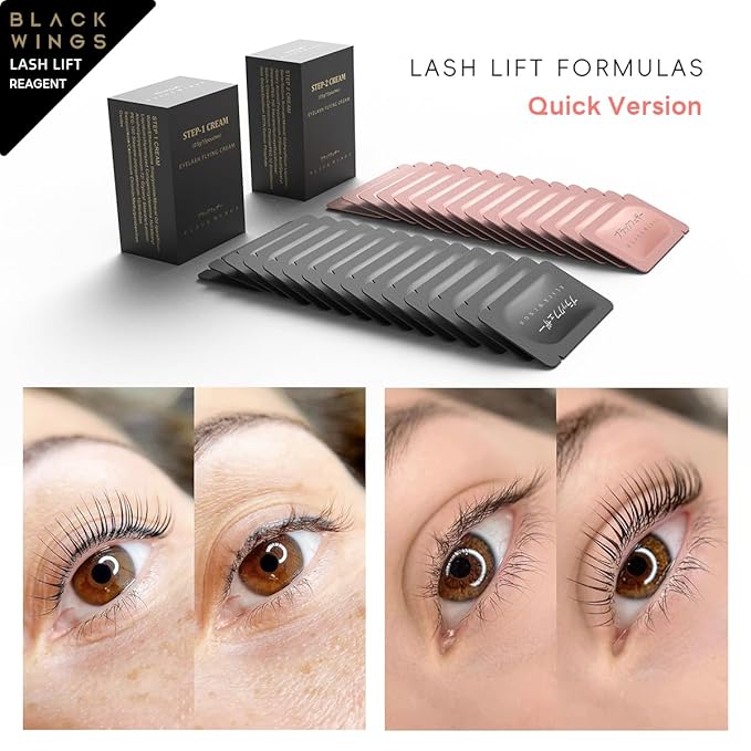 BLACKWINGS 15 Pairs Lash Lift Kit Upgradede Lashlift Lash-lift Eyelash Perming Kit Professional Lashlift Eyelash