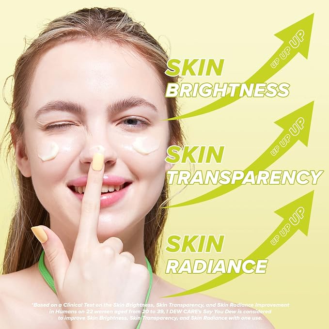 I DEW CARE Say You Dew Brightening Vitamin C Cream with Niacinamide + Glow Easy Vitamin C Tinted Lip Oil Gloss with Jojoba Seed Oil Bundle