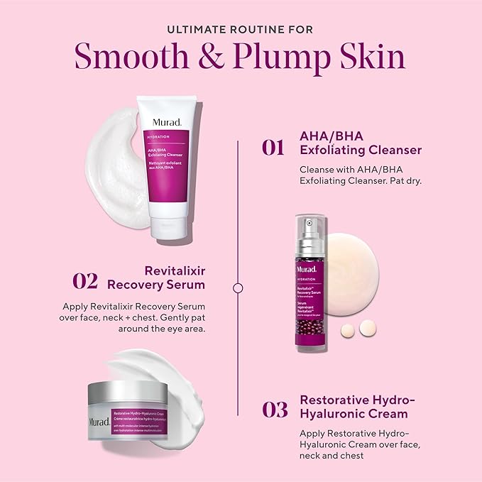 Murad Restorative Hydro-Hyaluronic Moisturizing Face Cream - Hyaluronic Acid Moisturizer for Face with Coconut Extract and Shea Butter Targeting Dry, Dehydrated Skin, 1.7Fl Oz