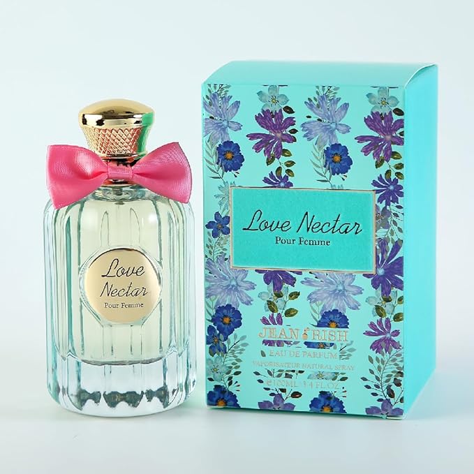 Jean Rish Love Nector Eau De Parfume for Women (3.4 Fl Oz / 100ml) with Black Currant, Jasmine & Vanilla Notes - Long Lasting and Luxury Fragrance