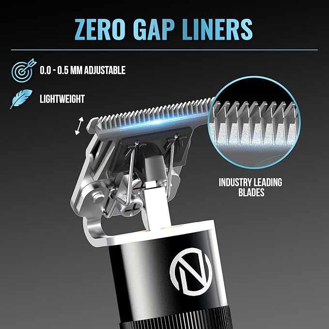 Novah Professional Hair Clippers for Men, Professional Barber Clippers and Trimmer Set, Mens Cordless Clipper, Fade Haircut Kit, Electric Hair Cut Machines