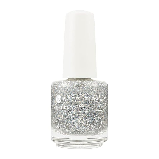 Dazzle Dry Nail Lacquer (Step 3) - Diamond - A holographic micro-glitter in a clear base. (0.5 fl oz)