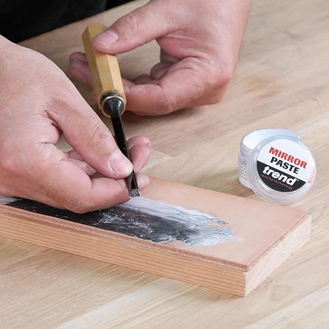 Trend Ultra Fine Mirror Paste & Premium Leather Strop, Hone and Polish Your Knives and Sharpened Tools, DWS/MP/KIT