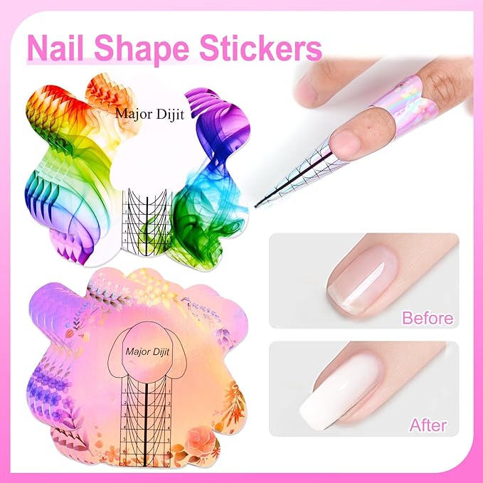 Acrylic Nail Kit with Drill & U V Light - Complete Starter Set for Beginners With Everything (Red)