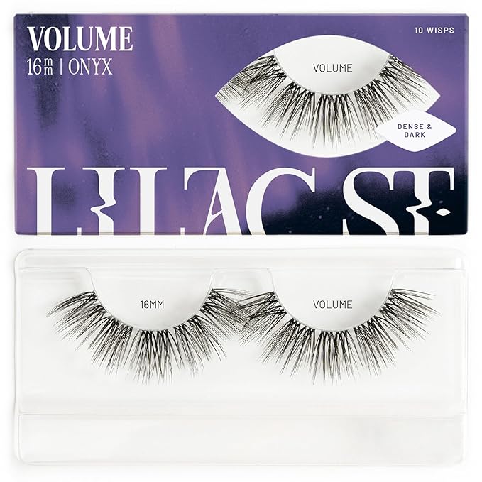 Lilac St - Volume Lashes - Dense & Dramatic Look - Tightly Packed Clusters - Reusable - Vegan & Cruelty Free - 16 mm