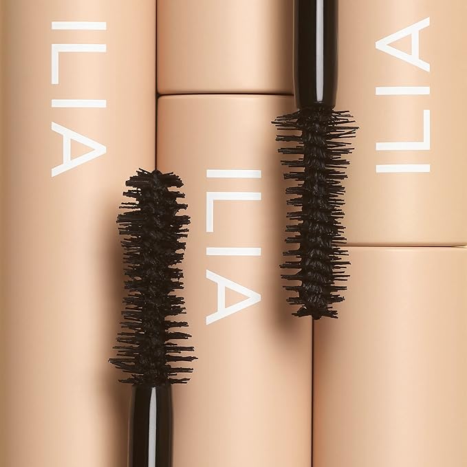 ILIA - Fullest Volumizing Mascara | Non-Toxic, Vegan, Cruelty-Free, Smudge + Flake-Free, Safe For Sensitive Eyes, For Fuller, Thicker, & Healthier Lashes (Travel Size Mini, 0.13 oz | 4 ml)