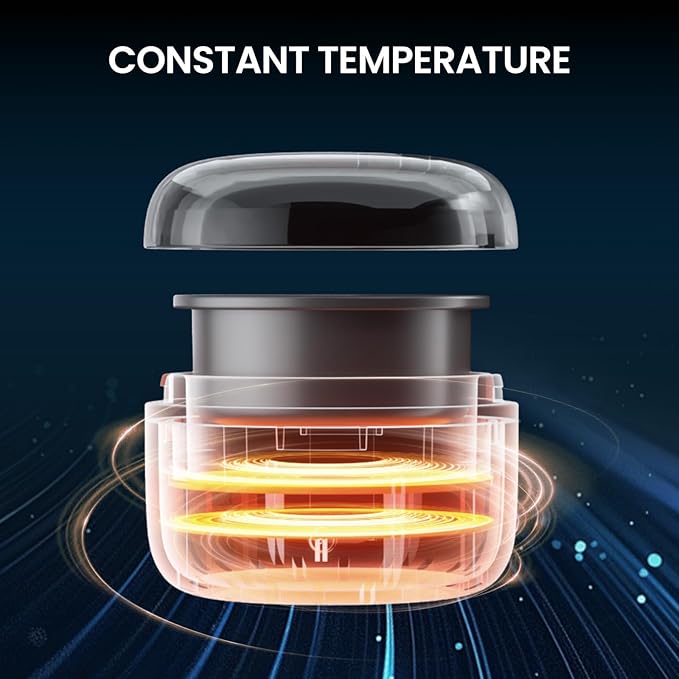 Nose Wax Kit Men, Ear Hair Removal For Men, Ear Hair Waxing Kit with 100 g Wax, 40 Nose Sticks, 20 Times Use, Usb Rapid Heating, Constant Temperature, Painless, Black