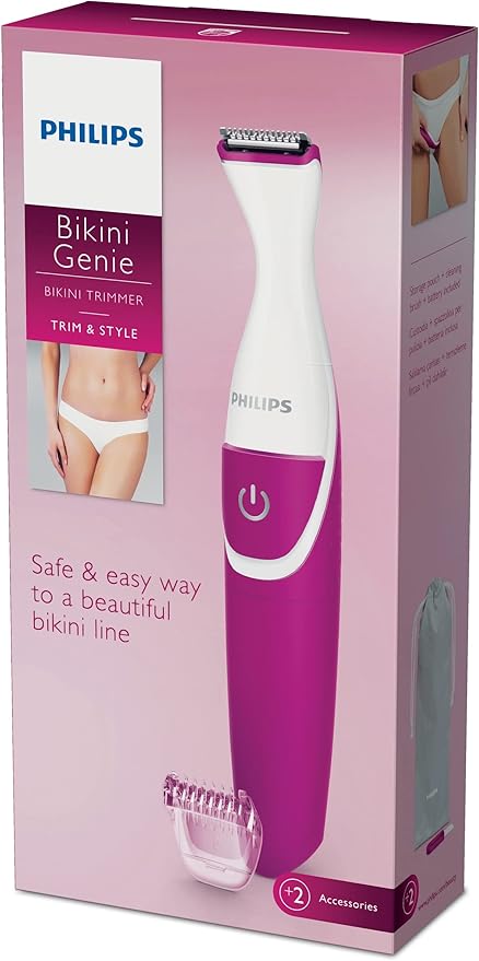 PHILIPS BIKINIGENIE CORDLESS WOMEN'S BIKINI LINE TRIMMER, BRT381/15