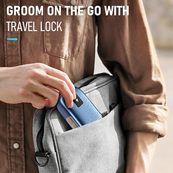 Foil Shavers for Men, Upgraded Blades Electric Razor with 3 Adjustable Speeds, Type-C Rechargeable, IPX7 Waterproof, Electric Shavers for Men Face Use Travel Home(Blue)