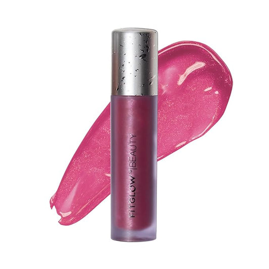 FITGLOW Beauty - Lip Colour Serum | Vegan, Woman-Owned Clean Beauty (Bloom - Sheer Berry Shine)