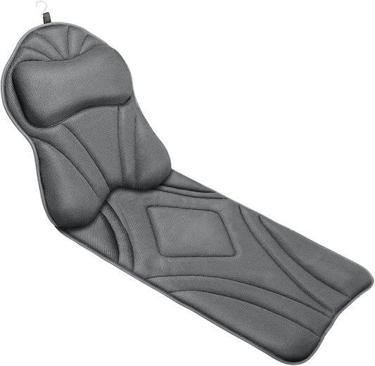 Full Body Bath Pillow for Bathtub, Luxury Bath for Women Thick Bathtub Cushion for Soaking Tub with Laundry Bag, Bathtub Pillow Luxury Bathtub Pillows for Spa (Grey)