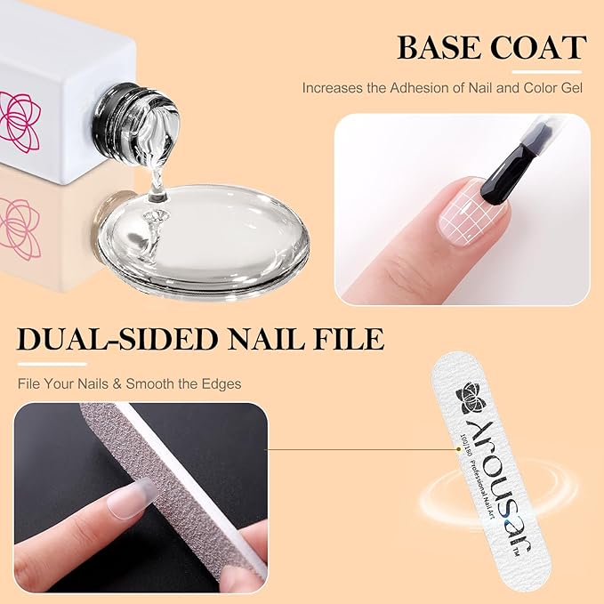360pcs Short Coffin Nail Tips Kit, Clear Acrylic Nail Extension Set in 15 Sizes, Matte Full Cover Press on False Nail Tips with 20ml*2 Glue Gel & UV Nail Lamp, Spring Summer DIY Salon Gift