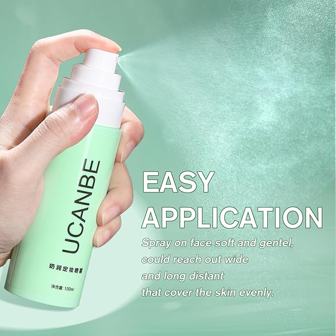 UCANBE Makeup Setting Spray, Dewy Finish Long Lasting Make Up Spray, Hydrating, Fast Drying Face Mist for Natural Glow, 3.38 fl oz