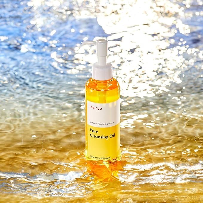 MANYO FACTORY Pure Cleansing Oil 6.7 fl oz (200ml) Korean Facial Cleanser, Blackhead Melting, Daily Makeup Removal with Argan Oil, for Women