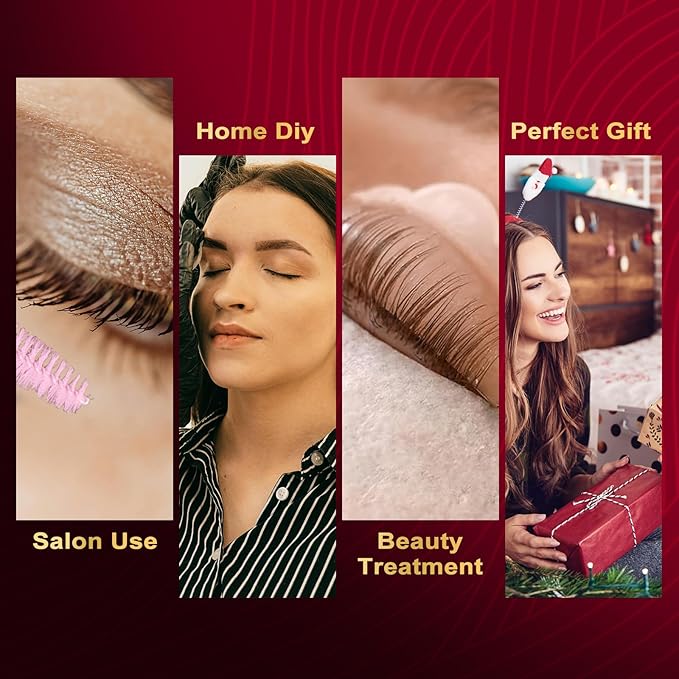 Eyebrow and Lash Lamination Kit, SCUNDA Lash Lift and Tint Kit, 6 IN I Professional Brow Lamination Kit with Black, Brow Colors, Instant Lash Lift Kit for Beginners, Fuller, Curling, Tinting