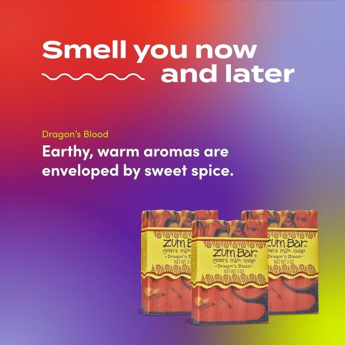 Zum Bar Goat's Milk Soap - Dragon's Blood - 3 oz (3 pack)