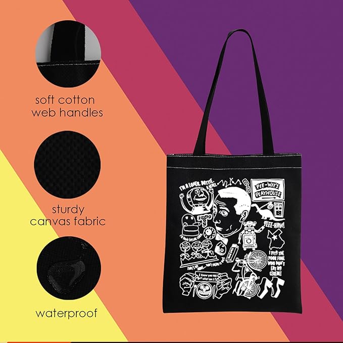 MNIGIU P-ee Herman Playhouse Tote Bag - P-ee Herman Fan Gift Merchandise