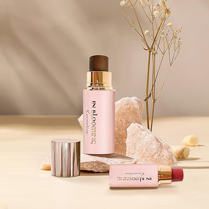 Contour Stick Makeup With Highlighter Blush Bronzer Sticks, Easy to Sculpt the Face and Create a Lightweight Finishing Makeup, Contour Stick Set for Beginners (Multiple, Large)