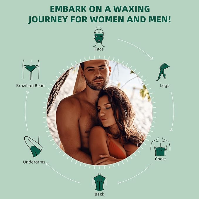 2.5lb Wax Beads for Hair Removal, Brazilian Bikini Hard Wax for Women Men, Hard Wax beads Perfect for Sensitive Skin Full Body Eyebrow, Legs, Face at Home Waxing Beads for Coarse Hair (Aloe)