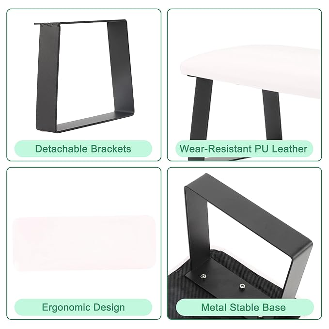 VOCOSTE Arm Rest for Nails Tech, Non-Slip Nail Arm Rest, Manicure Hand Rest with Detachable Brackets, Hand Rest for Nails Tech, Nail Hand Rest, White