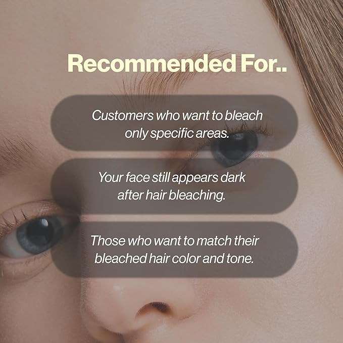 ENTROPY Makeup Brow Bleach Kit, Gentle & Effective Eyebrow Lightening for All Brow Types, Eyebrow Tint Kit, Quick 5-Minute Application, DIY Salon-Quality Results at Home, 6 Applications