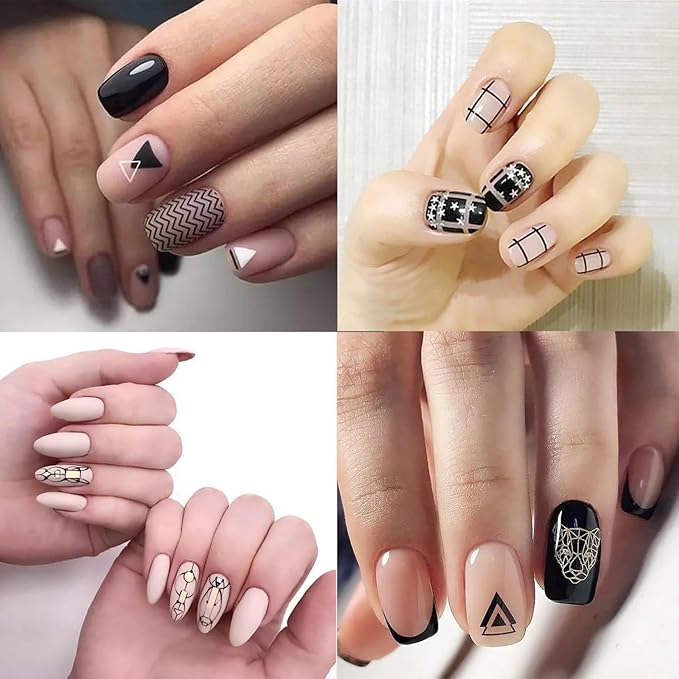 9 Colors Pat Painting Gel Nail Polish Set Ombre Aura Nail Gel Paint for Nail Art Drawing No Wipe Nail Art Painting Gel for Manicure Nail Salon with Sponges