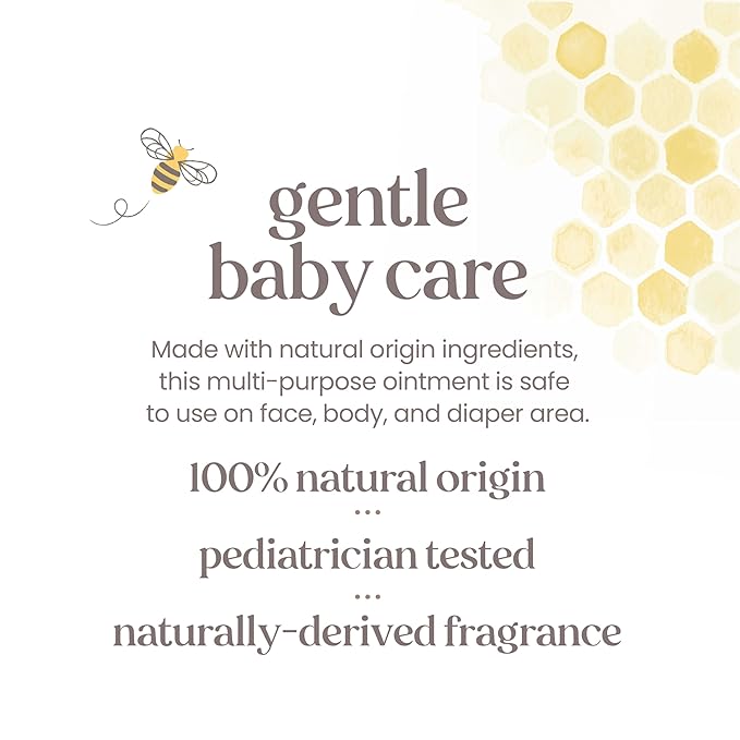 Burt's Bees Baby Multipurpose Healing Ointment with Shea Butter, Face & Body Baby Ointment for Dry Skin, 100% Natural Origin, 7.5 Oz