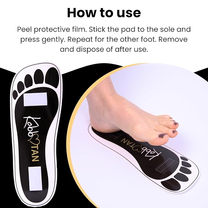 60 Pairs(120feets)Spray Tan Feet Pads Disposable & Economic Black Feet pads for Spray tanning,Use in Tanning booth,Sunless Tanning at Home or Beauty Salon-Non Slip-Comfortable-Hygienic-Ultra Bronzing