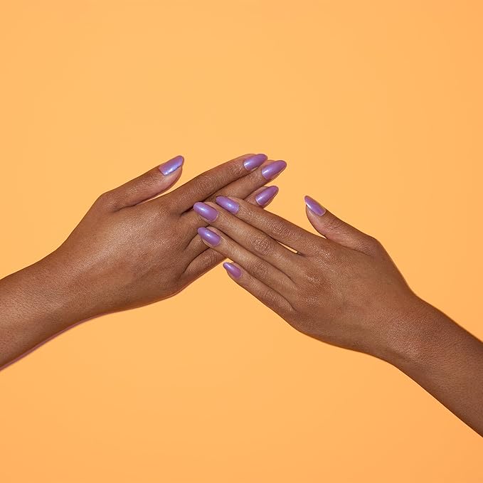 Dazzle Dry Mini Kit 4 Step System - Tropical Twilight - A warm semi-sheer purple with a blue flash glitter. Semi-sheer shimmer. (5 Piece Kit / 5 Manicures)