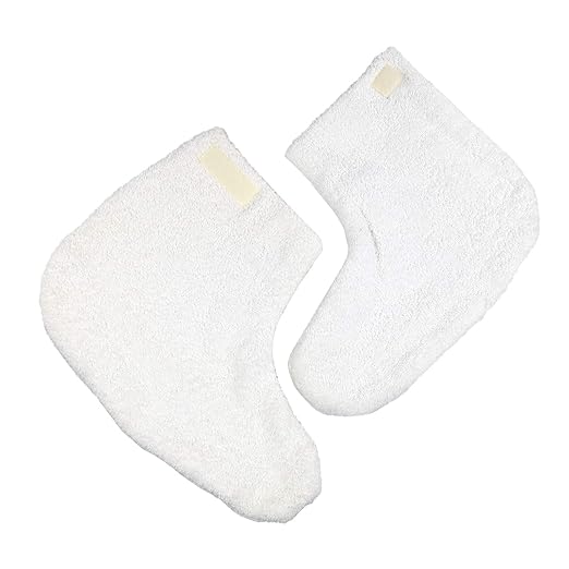 Parabath Paraffin Wax Booties for Feet, 100% Cotton Boots for Paraffin Wax Bath, Use with Liner to Seal In Heat During Wax Dip Treatment of Cracked Heels, Sprains in Feet & Ankles, 1 Pair