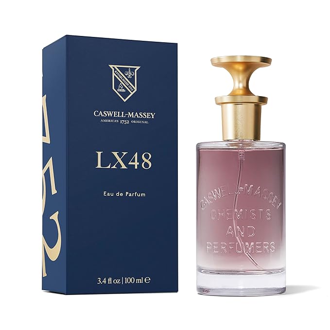 Caswell-Massey LX48 Eau de Parfum, Bold, Masculine Fragrance with Cedarwood, Saffron & Tobacco, Long-Lasting Men’s Fragrances, Full Size, Perfume for Men, 3.4 Fl Oz