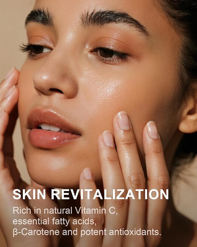 Rosehip Seed Oil Organic, USDA Certified 100% Pure Rosehip Oils for Face, Hair & Body, 8 fl oz Cold Pressed Rose Hip oil for Skin Moisturizing, Scar Fading, Gua Sha, Massage, Carrier Oil DIY