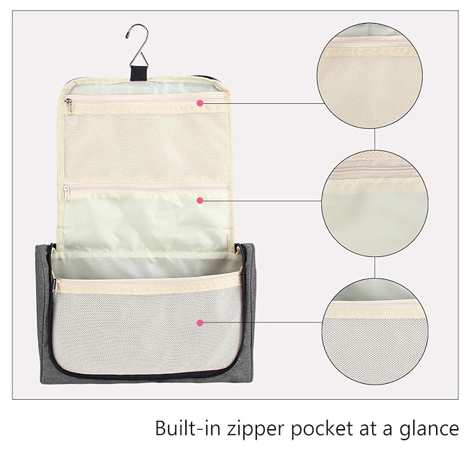 Teamoy Travel Storage Bag Compatible with Dyson Airwrap Styler, Portable Travel Organizer for Airwrap Styler and Attachments, Gray