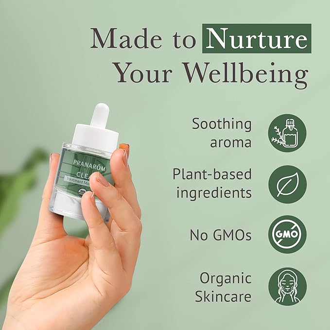 Pranarom - Clear Treatment Moisture Oil (1oz / 30ml) - 100% Pure & Natural Essential Oil Moisturizing Oil for Oily Skin Treatment & Nourishment