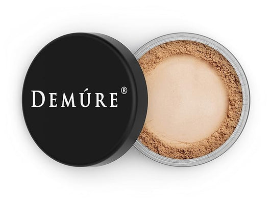 Demure Mineral Makeup, Finishing Powder (Tan), Loose Powder Make Up, Face Powder, Setting Powder Makeup, Professional Makeup