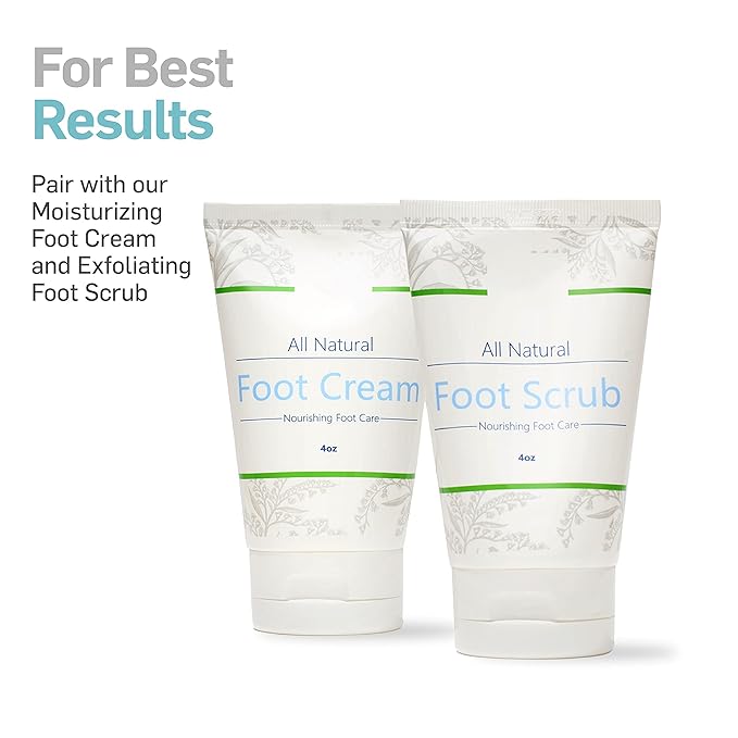 NatraCure Moisturizing Socks Bundle - 5-Toe Gel Socks, Foot Cream & Scrub for Dry, Rough Skin - Medium Size